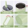 1200ml Handled Tumbler 304 Stainless Steel Double Wall Vacuum Insulated Water Cup Straw Lid Ice Coffee Beer Mug
