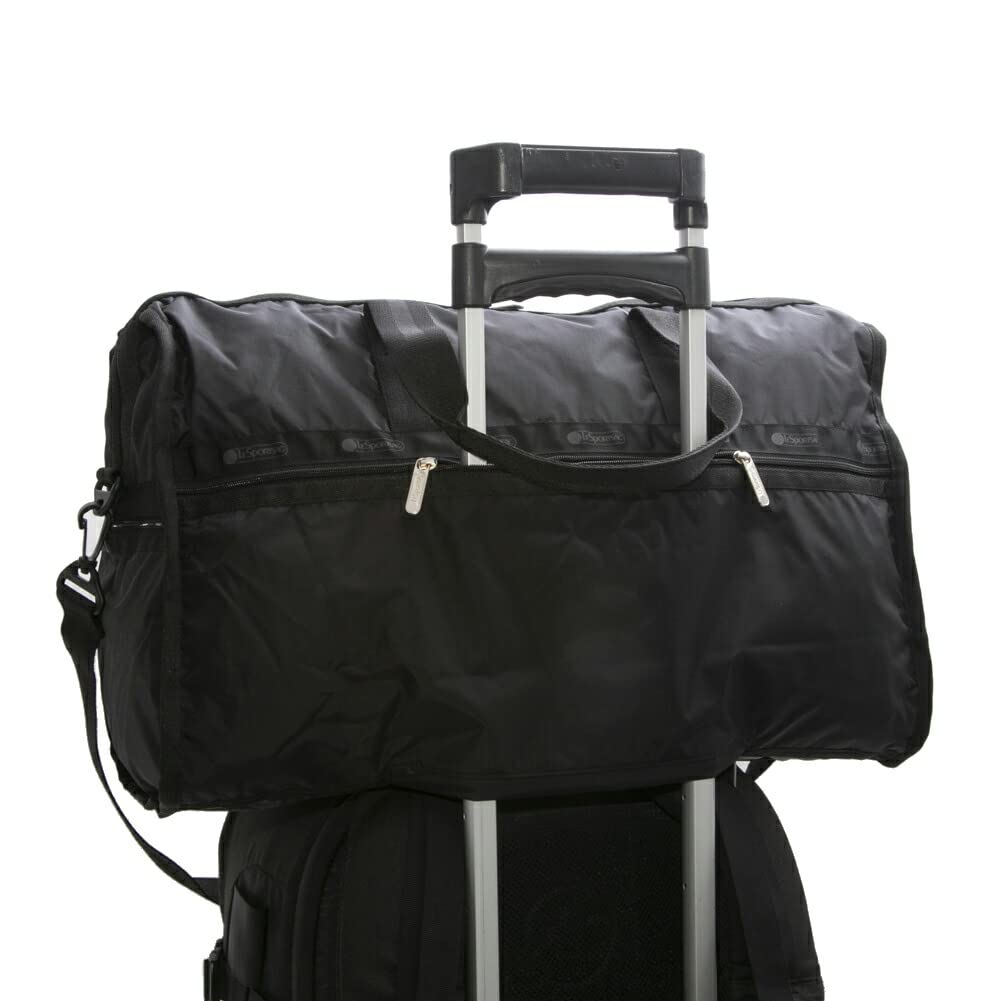 LeSportsac Deluxe LG Weekender Boston 4319 Recycled for and Bag, R086, Black, 2-4 nights, Men's Women's. [Used]