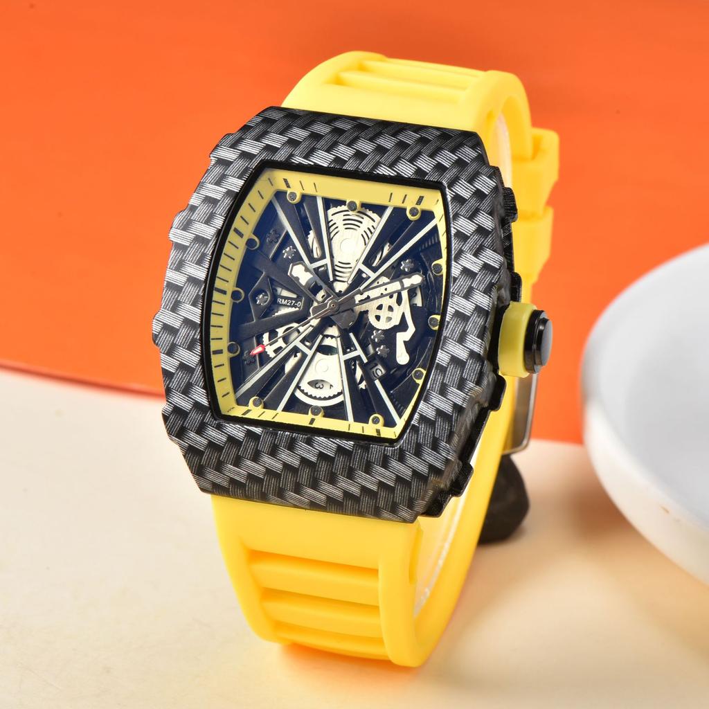 Richard Barrel Quartz Watch Male Student Trend Single Calendar Men's Hand Watch Quartz Watch