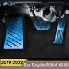 Aluminum Accelerator Gas Pedal Brake Pedal Non-Drilling Cover Footrest Pad For Toyota RAV4 RAV 4 XA50 - 2022 Accessories