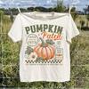 Retro Pumpkin Patch Shirt Vintage Autumn Harvest Season Tee Cozy Fall Festival