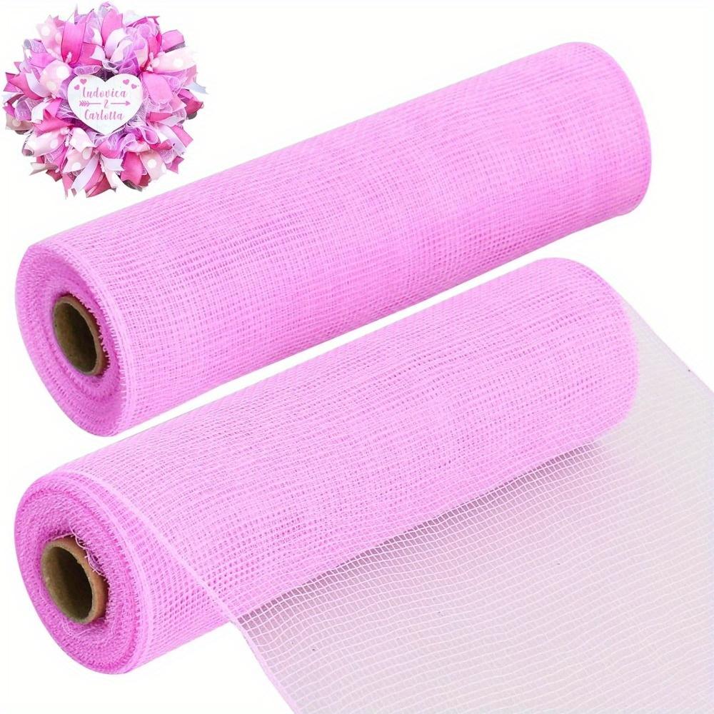 

2 рулона 25 см белой декоративной сетчатой ленты, рулоны, тканевая сетка для изготовления венков, венок для входной двери, украшение для дерева