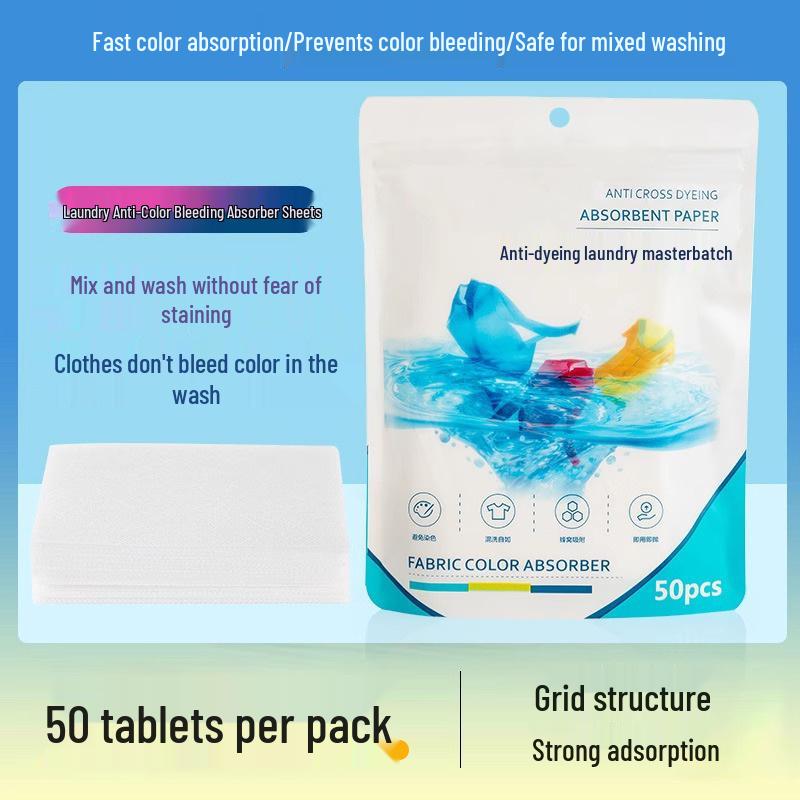 Color Absorbing Anti-Bleeding Laundry Sheets – Prevents Stains and Maintains Color.