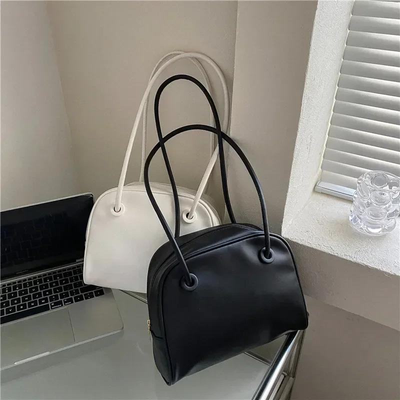 Handtaschen für Damen Retro Hochwertige Naht Schulter Unterarmtasche Nischendesign Herbst Neu Temperament Mode Umhängetaschen