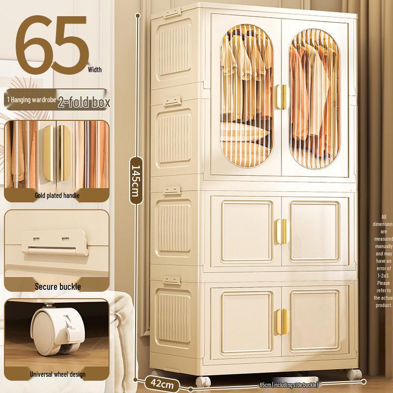 Foldable Wardrobe & Storage Organizer for Baby Clothes, Snacks, Toys, and More
