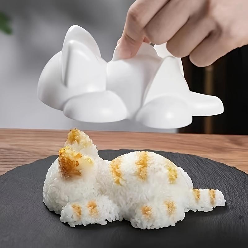 Stampo per Onigiri a Forma di Gatto Giapponese per Alimenti Sicuro per Bambini Creatore per Pranzo Carino Animale Sagomatore per Bento