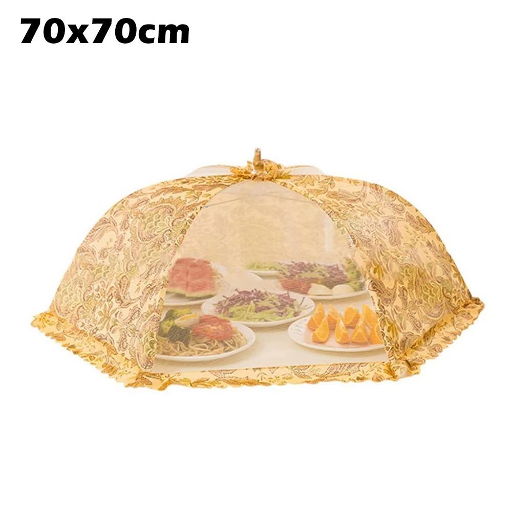 Breathable Food Covers Foldable Vegetable Cover Umbrella Durable Dining Table Mesh Cover