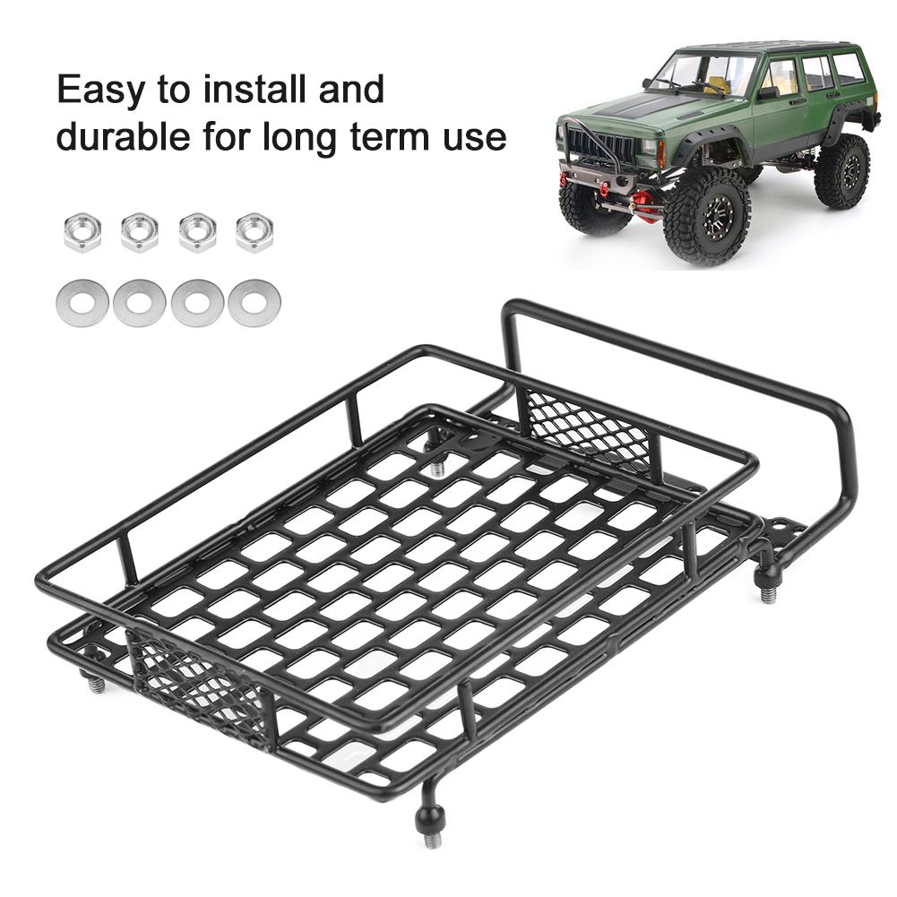 Model Vehicle Accessory Steel Luggage Tray Roof Rack for 1 10 RC Crawler Car