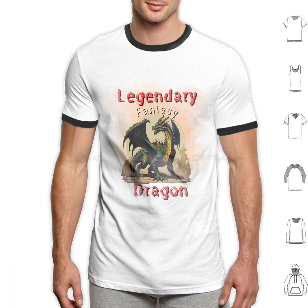 Funny Legendary Fantasy Dragon Cool Gift Mens Women T Shirt Cotton Men Women DIY Print Legendary Animals Mystic Dragon Mystic