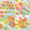 Flower Pattern Compass Mini Plastic Gyro Children Toy For Kids And Students