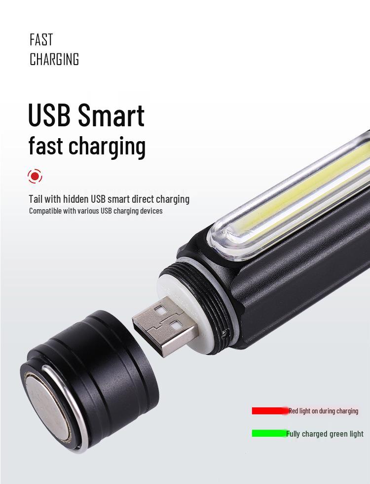 Rechargeable High-Power LED Flashlight: Multi-Function, Zoomable, Super Bright, Long-Range and Portable for Outdoor Use.