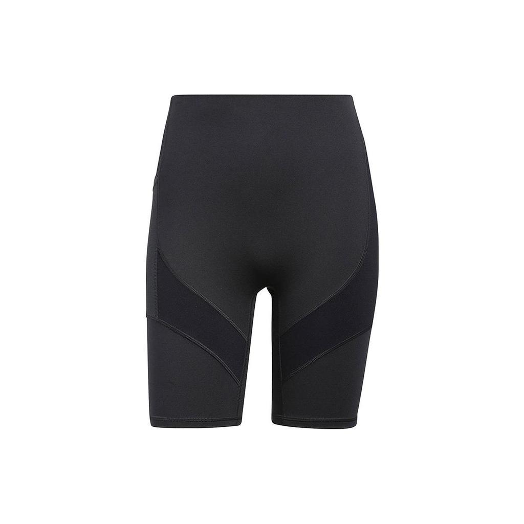 Adidas High-Waisted Running Training Fitness Shorts Women Bottoms Black HC3335