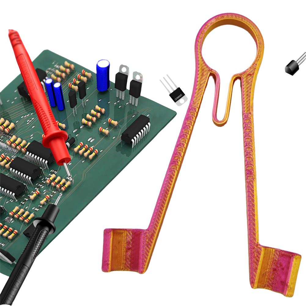 One-Handed Multimeter Aid Holds Meter Needle Plastic Probe Holder Mount Single-Handed Multimeter Probe Stand To Adjust Equipment