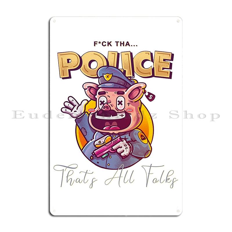 It's Time To Stop The Police Acab Poster Metal Plaque Club Party Living Room Painting No Justice No Peace Tin Sign Poster