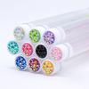 With Crystal Lash Mascara Wands Eyebrow Comb Spoolies Container Lash Brush Applicators Makeup Tools 50Pcs Eyelash Brush Tubes