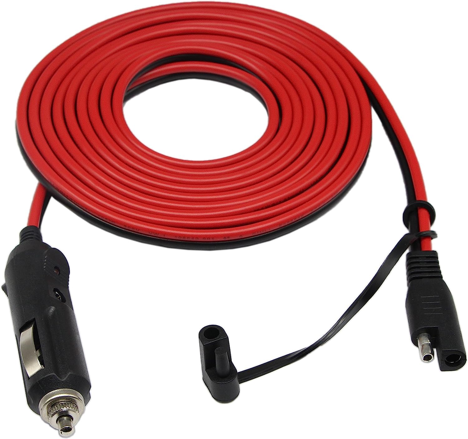 

Адаптер для прикуривателя SUNNY с кабелем-переходником для разъема SAE, гнездо прикуривателя с разъемом SAE, водонепроницаемый пылезащитный адаптер для зарядки SAE с крышкой Ap