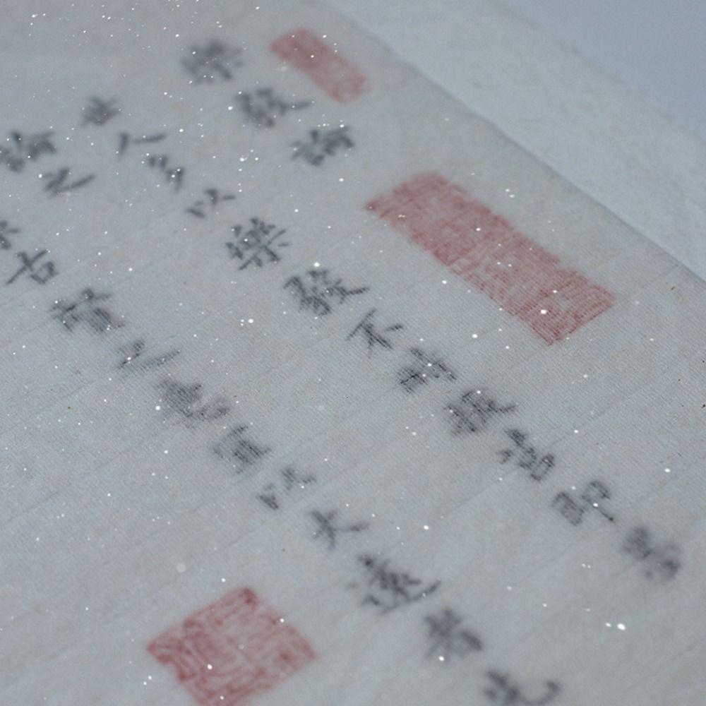 Extra Thin Mica Ripe Xuan Paper White Translucent Calligraphy Painting Paper  for Running Script