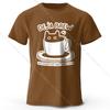 Men's Déjà Brew Printed T-Shirt 100% Cotton Oversized Coffee Pun Graphic Tees for Women Summer Tops Barista Streetwear
