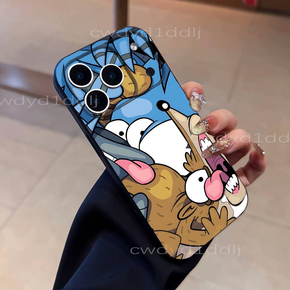 The R-Regular Show Cartoon Phone Case For iPhone 17,16,15,11,12,14,13 Pro Max Mini XS,XR,7 Plus 16E Air Soft Covers Fundas