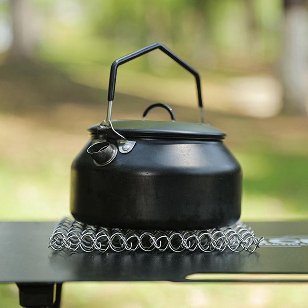Outdoor Spring Insulated Mat 304 Stainless Steel Heat Insulation Pad Trivet Mat Hot Pad for Hot Dishes Pots and Pans for Camping