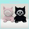 Ghostcat Face Qc Hell Death Plush Toy Halloween Night Light Doll