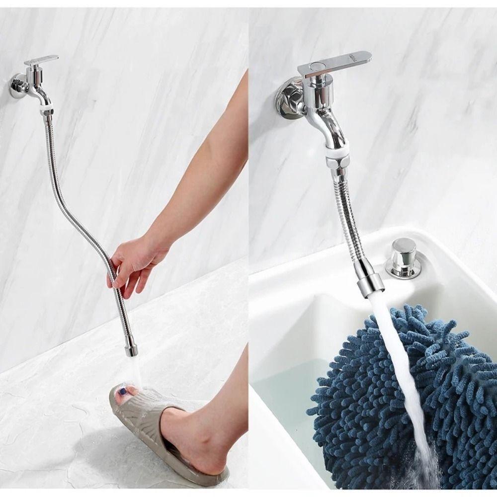 Stainless Steel Faucet Extender Bendable Anti-Splash Nozzle Universal Faucet Extender  Home Use