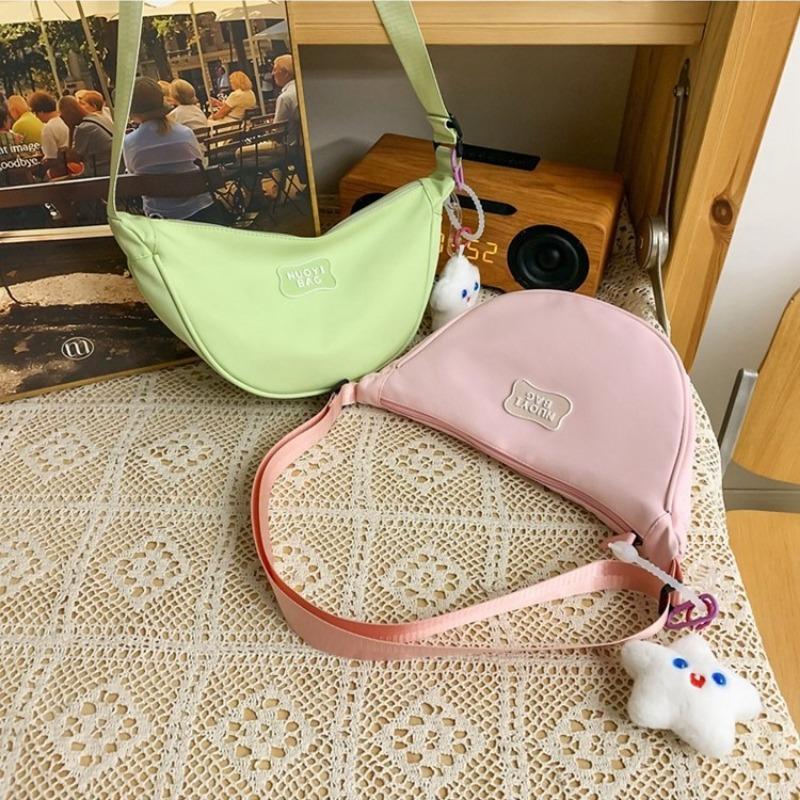 Small fresh macaron simple bag female dopamine small satchel niche design large capacity dumpling bag new