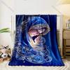 3D Panna Maria Modlící se Křesťanský Bůh Flanelová Umělecká Deka Přehoz na Pohovku Postel Kancelář Čtyři Roční Období Měkká Nadýchaná Prošívaná Deka Flanelový Přehoz