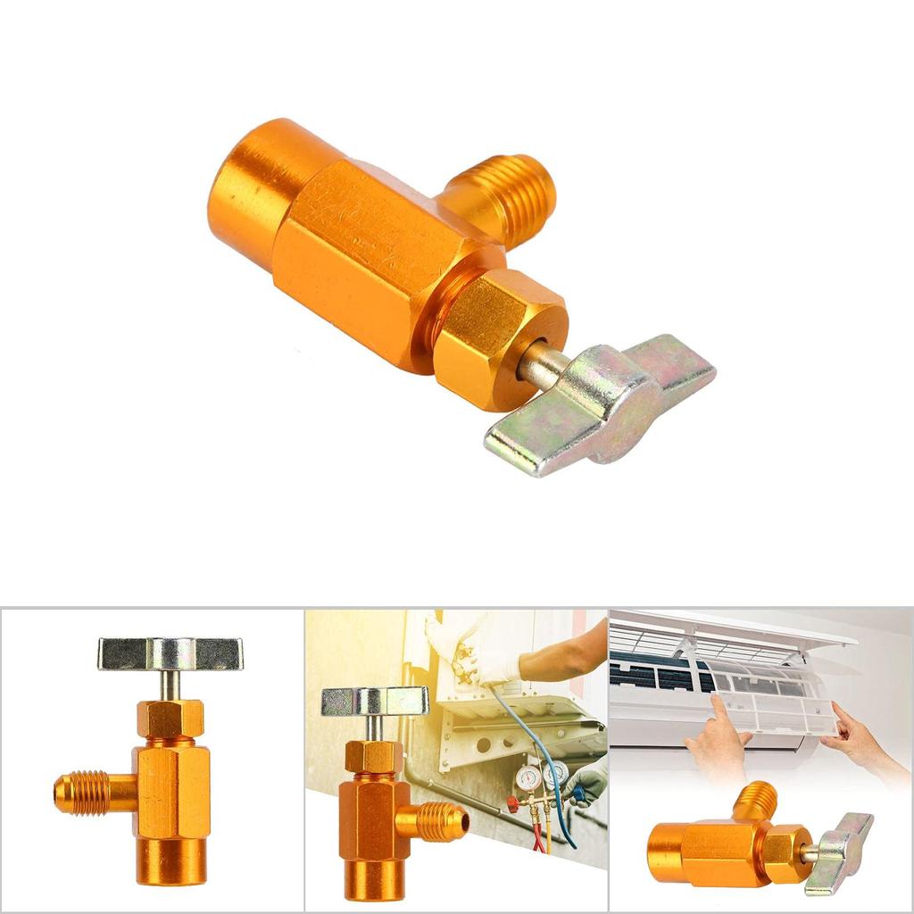 Baxnore Bottle Valve, Precision 1/4 SAE Thread Bottle Opener Valve, Air Conditioner Resisting