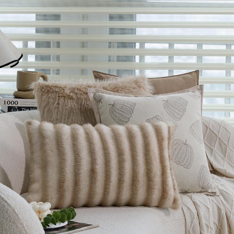 Medieval Style Brown Retro French Pillowcase Living Room Sofa Bed Cushion Pillow Bay Window Cushion Waist Pillow