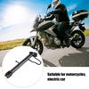 Motorcycle  Stand Stainless Steel Black Nonslip Parking Foot Support for Scooter