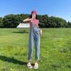 Retro Korean Style Women's Denim Overalls: Autumn Loose Straight Leg Slimming Jumpsuit