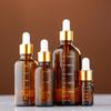 Amber Glass Bottle with Scale & Blue Glass Dropper for Essential Oils, Green Serum Sample Bottle