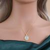 New 925 Sterling silver Necklace Loyalty stone Natural oval 10*14mm Ethiopia opal Pendant fine jewelry for women's Proposal gift