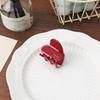 French Acetic Acid Love Hairpin Female Head Half Tie Hair Small Grab Clip Temperament Hairpin Shark Clip Headdress