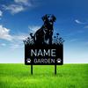 Custom Chesapeake Bay Retriever Dog Memorial Garden Stake Personalized Pet Grave Marker Metal Sign Outdoor Decor