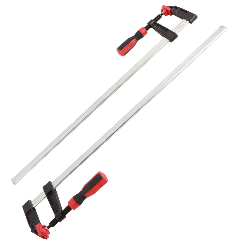 2Pcs Heavy Duty F Clamps Woodworking Bar Clips Quick Slide DIY Hand Tool Kit 80*600mm