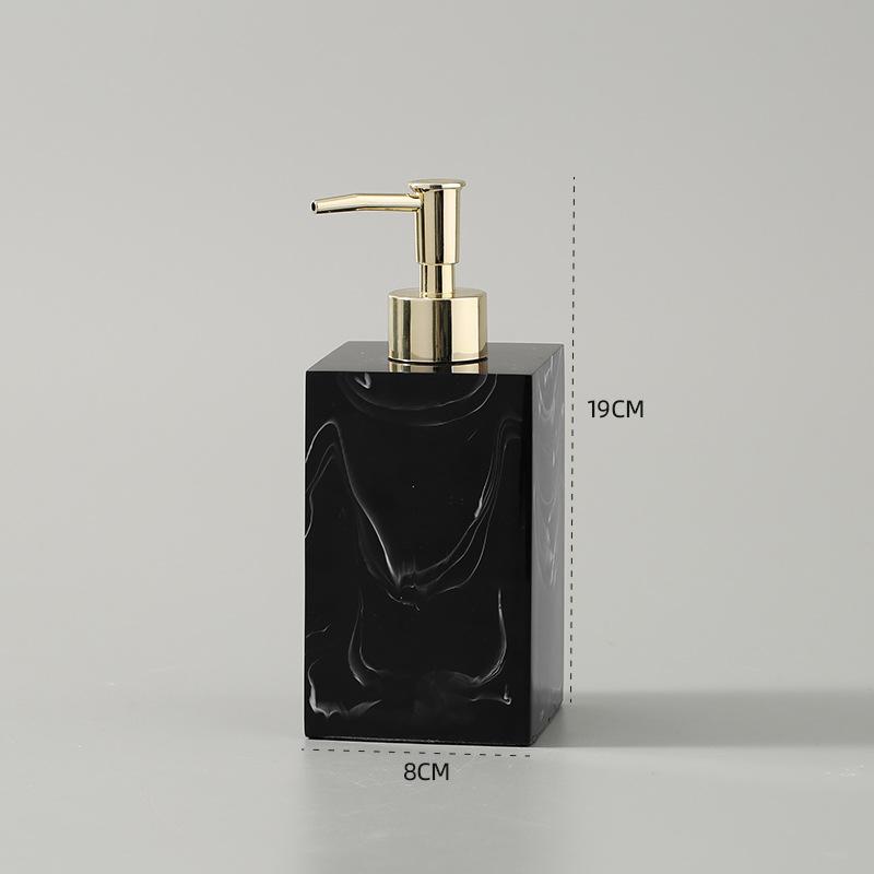 Креативный мраморный квадратный полимерный дозатор для мыла, дорожный портативный флакон для лосьона, аксессуары для ванной комнаты, флакон для шампуня, для дома
