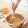 Wave-shaped Stainless Steel Potato Masher Kitchen Tool Potato Presser Crusher for Mashing Potatoes Food Crusher