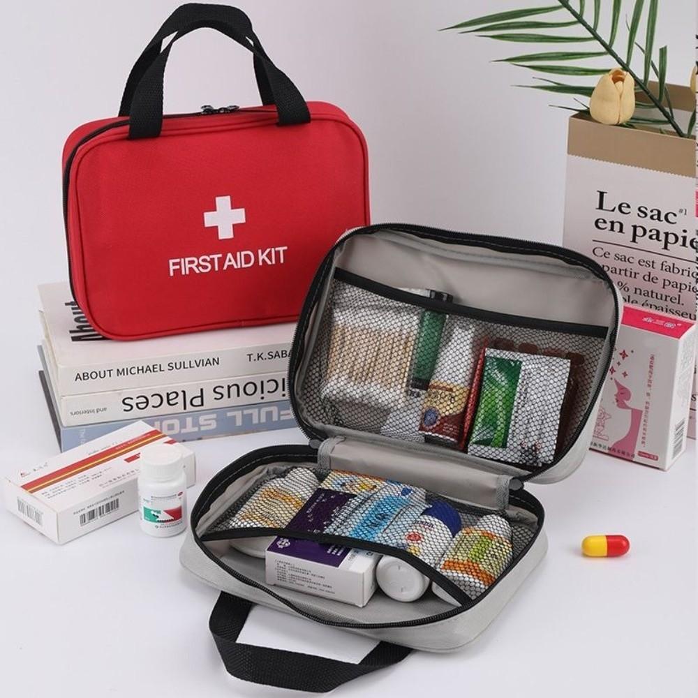 Zipper Medicine Storage Bag Large Capacity First Aid Bag Portable Medical Bag  Outdoor