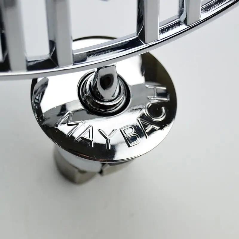 IONQP1 Maybach Logo Front Standing Metal Mark Emblem Auto Hood Rear Badge for Mercedes-Benz Maybach C E S Class S400 S500 S600