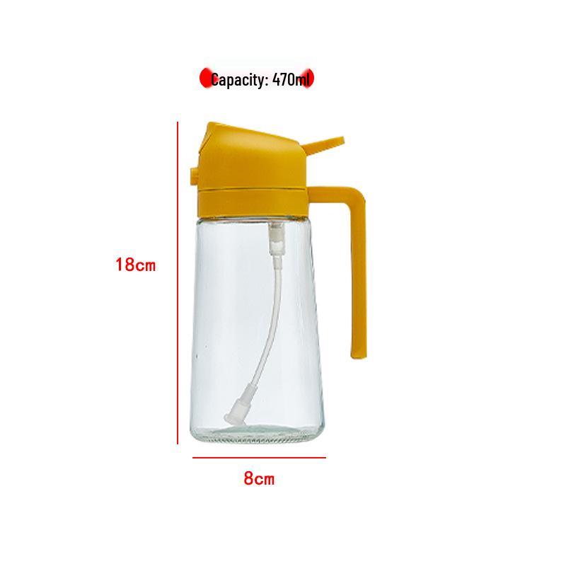 Dual-Use Glass Oil Spray Bottle for Kitchen & Air Fryer
