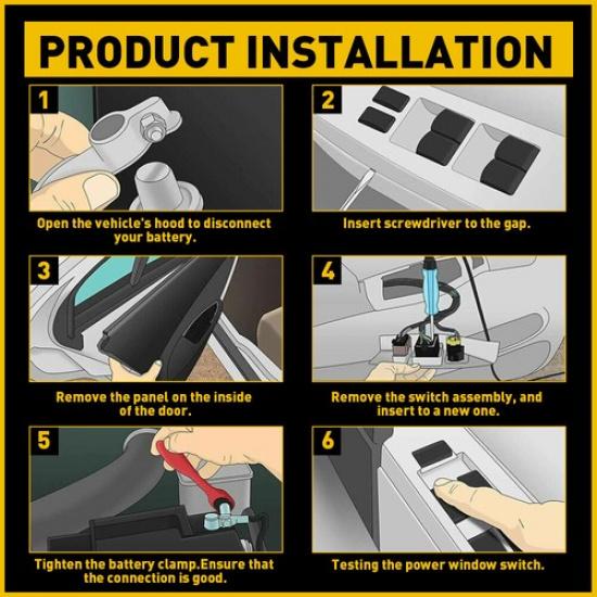 Power Master Window Switch Front LH Driver For Side Toyota Avalon Camry Corolla