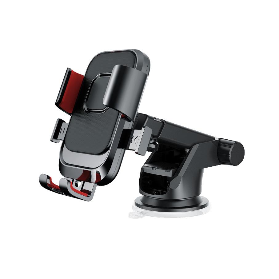 Car Mobile Phone Holder Car Dashboard Windshield Suction Cup Type Retractable Automatic Lock Mobile Phone Navigation Holder