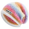 New Loose Dandy Hat Lazy Style Gradient Beanie Hat Fashion Winter Hats For Women Streetwear Multicolour Warm Hats For Girl