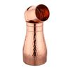 Copper Bottle with Built In Glass Joint Free and Carving Design With Glossy Finish Bottle for Ayurvedic Health Benefits Yoga (1000 ML, Copper