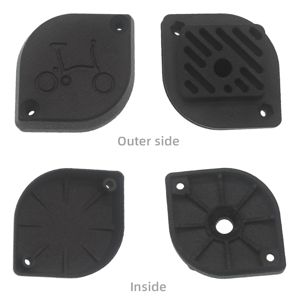 TWTOPSE Bicycle Saddle Mount Rack for Brompton Airtag, 3D Printed Nylon Underseat Hidden Bracket, Black