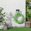 Wandmontierter Gartenschlauchhalter Spritzgegossenes Eisen Wasserrohr Aufbewahrungsregal Robust Rostfrei Für Hinterhof Rasenbewässerung Organizer