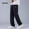 SHANNU Men's Ice Silk Quick-Dry Straight Casual Pants