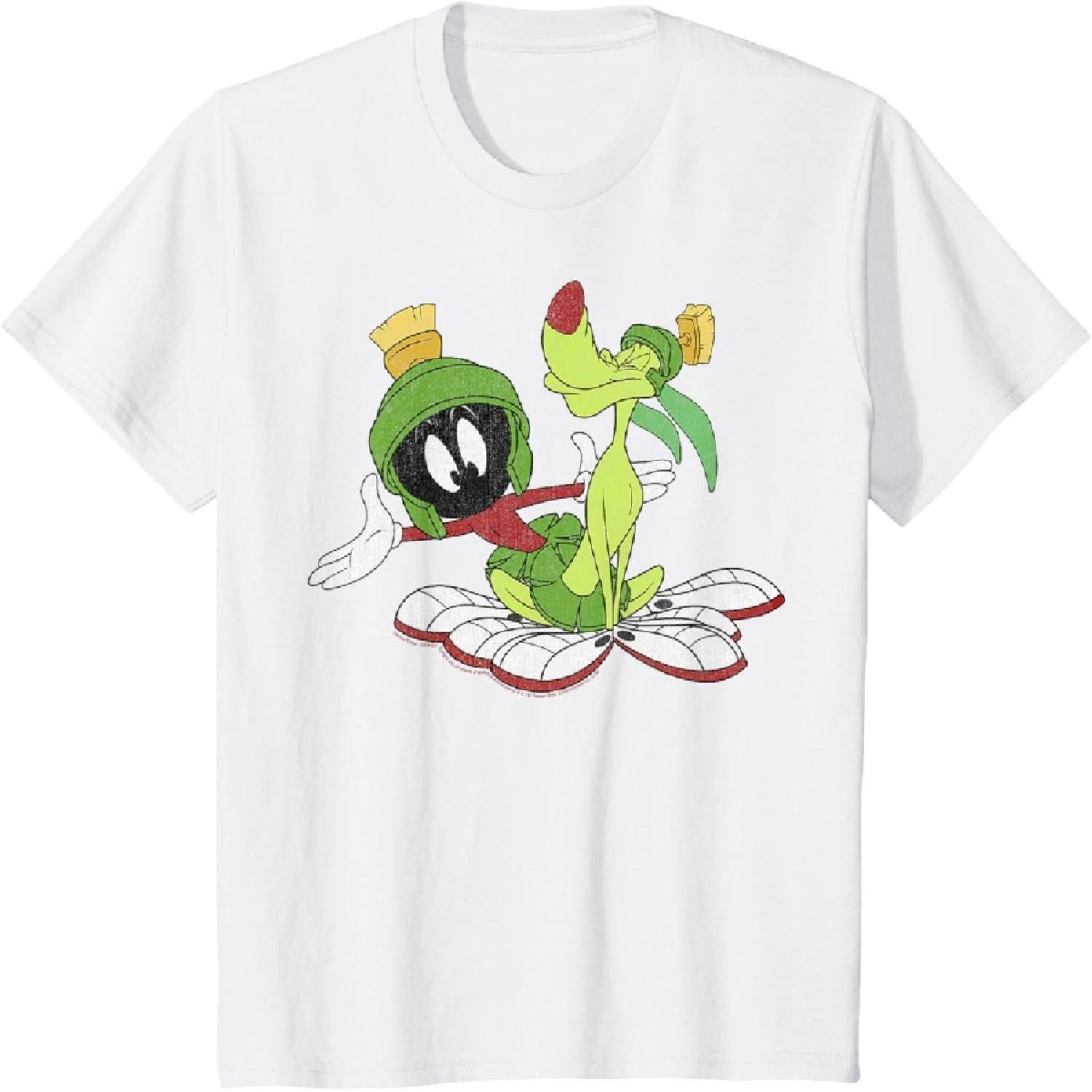 Футболка с портретом Марвина Завоевателя и Ка-9 из Looney Tunes S